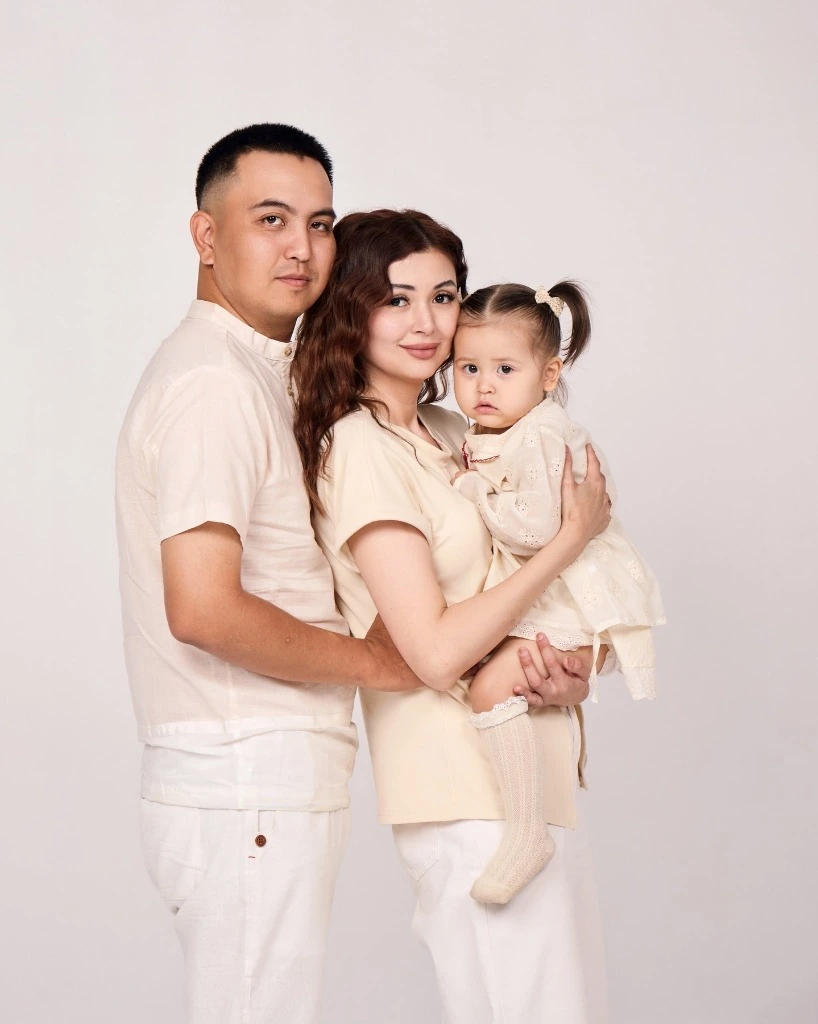 Семейный образ Family look в кремовых тонах